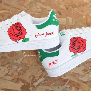 Rose - Stan Smith custom mariage