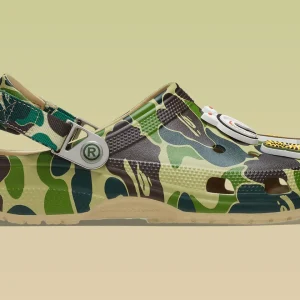 Crocs Classic Clog A Bathing Ape ABC Camo Green
